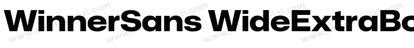 WinnerSans WideExtraBold字体转换